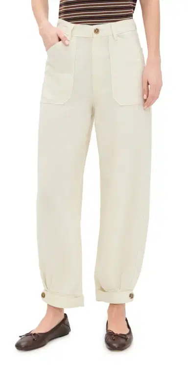 DL1961 Taylor Relaxed Barrel High Rise Linen Ankle Trousers | Thumbnail 1 DL1961 Taylor Relaxed Barrel High Rise Linen Ankle Trousers | Thumbnail 1