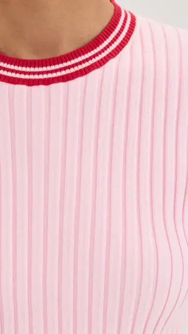 LE BOP Ringer Tee Ballet Pink/Poppy | Thumbnail 6 LE BOP Ringer Tee Ballet Pink/Poppy | Thumbnail 6