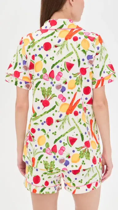BedHead PJs Short Two-Piece Pajama Set Organic Garden | Thumbnail 3 BedHead PJs Short Two-Piece Pajama Set Organic Garden | Thumbnail 3