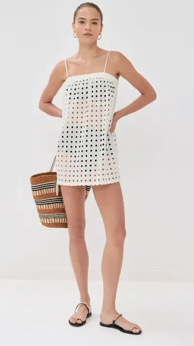 LE BOP Camille Dress Ivory Eyelet M | Thumbnail 5 LE BOP Camille Dress Ivory Eyelet M | Thumbnail 5