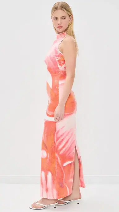 Significant Other Lucinda Maxi Dress Tangerine Bloom | Thumbnail 4 Significant Other Lucinda Maxi Dress Tangerine Bloom | Thumbnail 4