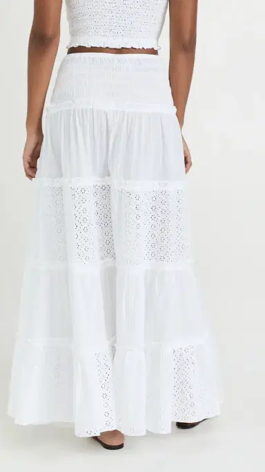 Playa Lucila mocked Skirt White Eyelet | Thumbnail 3 Playa Lucila mocked Skirt White Eyelet | Thumbnail 3
