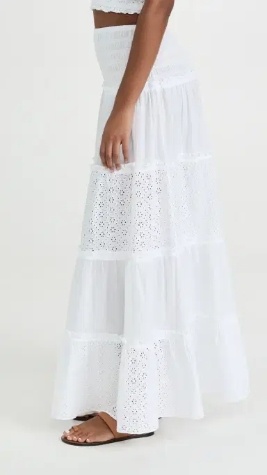 Playa Lucila mocked Skirt White Eyelet | Thumbnail 4 Playa Lucila mocked Skirt White Eyelet | Thumbnail 4