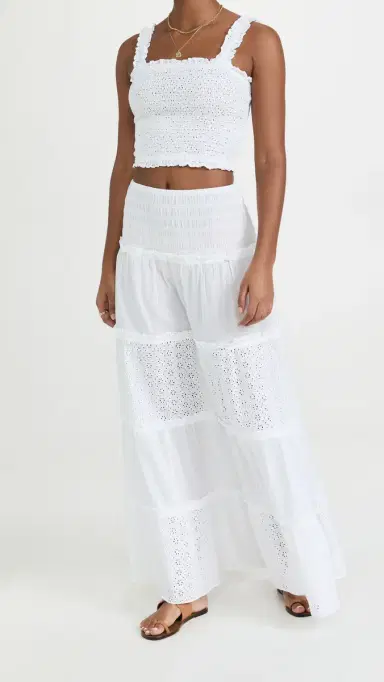 Playa Lucila mocked Skirt White Eyelet | Thumbnail 5 Playa Lucila mocked Skirt White Eyelet | Thumbnail 5