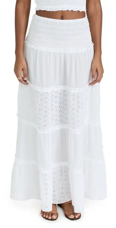 Playa Lucila mocked Skirt White Eyelet | Thumbnail 1 Playa Lucila mocked Skirt White Eyelet | Thumbnail 1