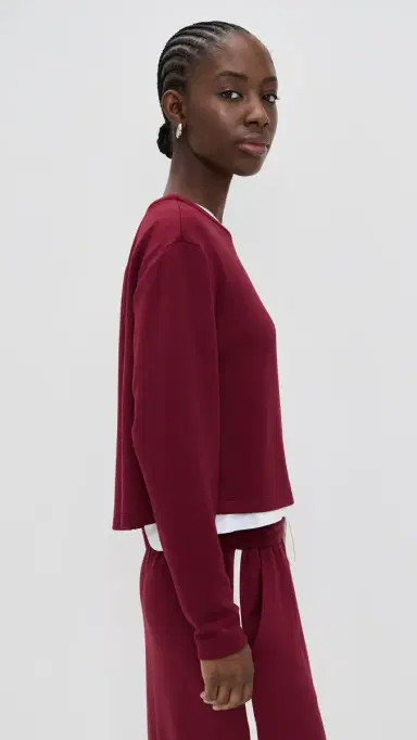LE BOP Danica Crop Top Merlot | Thumbnail 4 LE BOP Danica Crop Top Merlot | Thumbnail 4