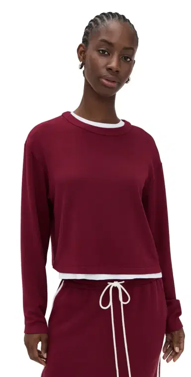 LE BOP Danica Crop Top Merlot | Thumbnail 1 LE BOP Danica Crop Top Merlot | Thumbnail 1