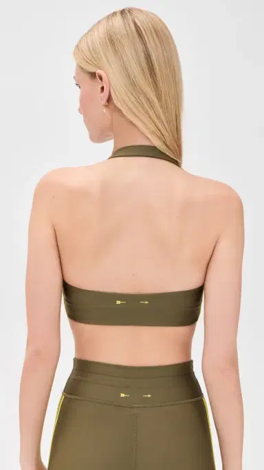 The Upside Oxford Ulla Halter ports Bra Green | Thumbnail 4 The Upside Oxford Ulla Halter ports Bra Green | Thumbnail 4