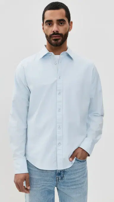 rag & bone Tomlin tretch Dobby Shirt Powder Blue | Thumbnail 2 rag & bone Tomlin tretch Dobby Shirt Powder Blue | Thumbnail 2