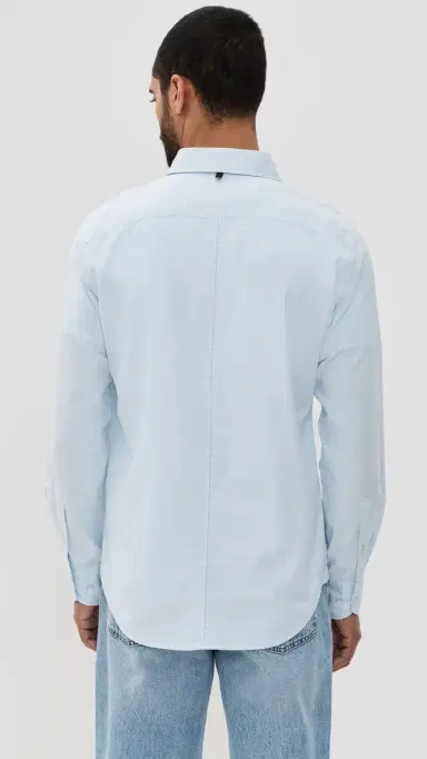 rag & bone Tomlin tretch Dobby Shirt Powder Blue | Thumbnail 3 rag & bone Tomlin tretch Dobby Shirt Powder Blue | Thumbnail 3