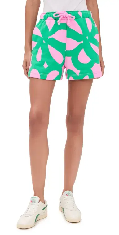 Marimekko Miksaus Jttikukka Kioski shorts Light Pink/Green | Thumbnail 1 Marimekko Miksaus Jttikukka Kioski shorts Light Pink/Green | Thumbnail 1