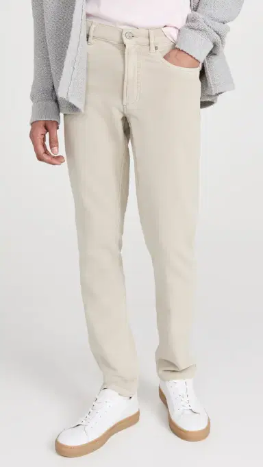 Faherty Stretch Terry 5 Pocket Pants Stone 28 | Thumbnail 2 Faherty Stretch Terry 5 Pocket Pants Stone 28 | Thumbnail 2