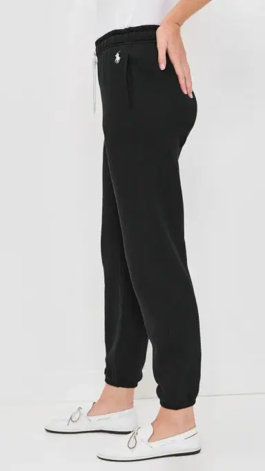 Polo Ralph Lauren Ankle Jogger Sweatpants Polo Black | Thumbnail 4 Polo Ralph Lauren Ankle Jogger Sweatpants Polo Black | Thumbnail 4