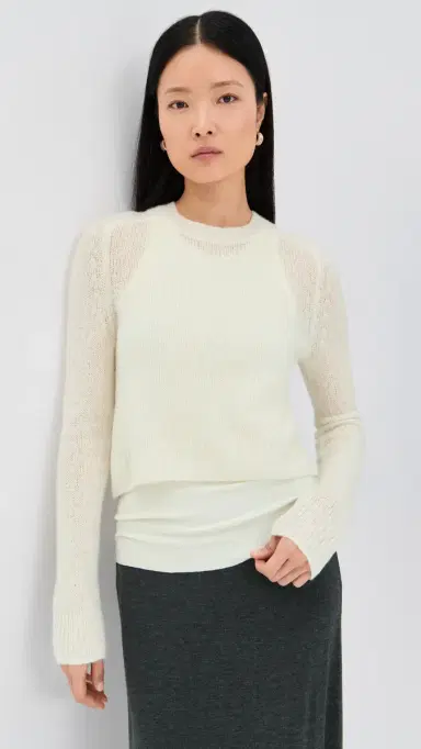 LISA YANG Solene Cashmere Sweater Cream | Thumbnail 2 LISA YANG Solene Cashmere Sweater Cream | Thumbnail 2