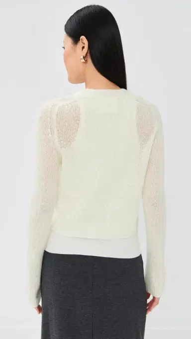 LISA YANG Solene Cashmere Sweater Cream | Thumbnail 3 LISA YANG Solene Cashmere Sweater Cream | Thumbnail 3