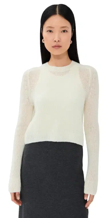 LISA YANG Solene Cashmere Sweater Cream | Thumbnail 1 LISA YANG Solene Cashmere Sweater Cream | Thumbnail 1