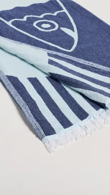 Hat Attack Novelty Turkish Towel Navy/Teal One Size | Thumbnail 3 Hat Attack Novelty Turkish Towel Navy/Teal One Size | Thumbnail 3