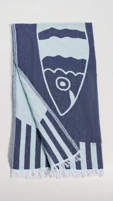 Hat Attack Novelty Turkish Towel Navy/Teal One Size | Thumbnail 4 Hat Attack Novelty Turkish Towel Navy/Teal One Size | Thumbnail 4