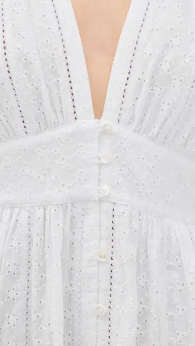 Poupette St Barth Reine Midi Dress White S | Thumbnail 6 Poupette St Barth Reine Midi Dress White S | Thumbnail 6