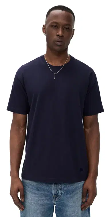 Aaron Levine Crew T-shirt Navy L | Thumbnail 1 Aaron Levine Crew T-shirt Navy L | Thumbnail 1