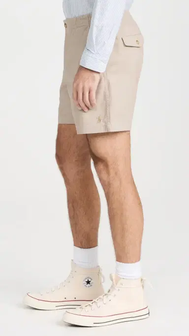 Polo Ralph Lauren Classic Fit tretch Chino Prepster Shorts 6 Khaki Tan | Thumbnail 4 Polo Ralph Lauren Classic Fit tretch Chino Prepster Shorts 6 Khaki Tan | Thumbnail 4