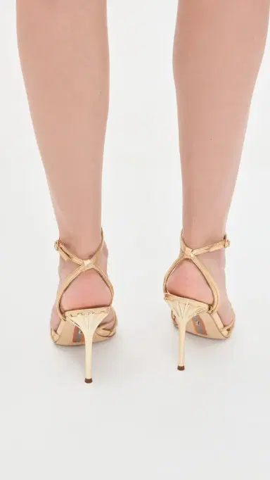 Sam Edelman Lili Heels Amber Gold Leather | Thumbnail 4 Sam Edelman Lili Heels Amber Gold Leather | Thumbnail 4