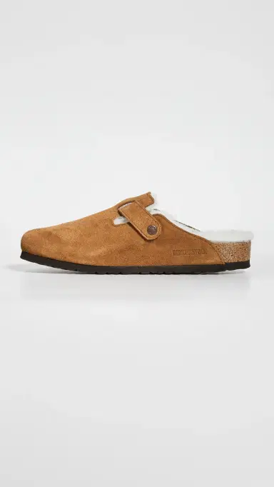 Birkenstock Boston Shearling Sandals Mink Natural 46 | Thumbnail 6 Birkenstock Boston Shearling Sandals Mink Natural 46 | Thumbnail 6