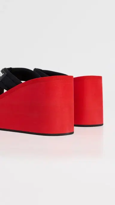 Coperni Wedge Sandals Black/Red | Thumbnail 4 Coperni Wedge Sandals Black/Red | Thumbnail 4
