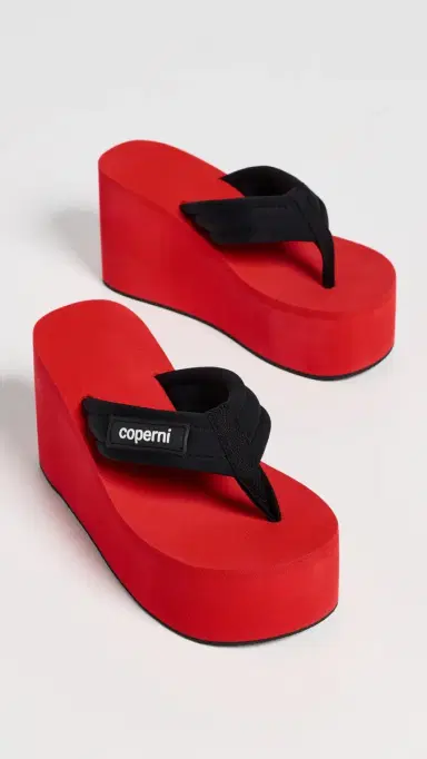 Coperni Wedge Sandals Black/Red | Thumbnail 5 Coperni Wedge Sandals Black/Red | Thumbnail 5