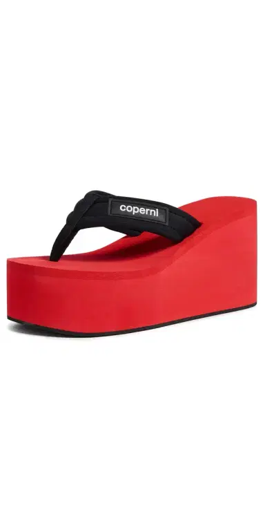 Coperni Wedge Sandals Black/Red | Thumbnail 1 Coperni Wedge Sandals Black/Red | Thumbnail 1