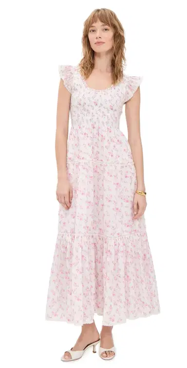 LoveShackFancy Chessie Dress Rustic Orchid M | Thumbnail 1 LoveShackFancy Chessie Dress Rustic Orchid M | Thumbnail 1