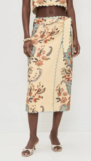 FARM Rio Beauty Butter Midi Skirt Boho Beauty Butter | Thumbnail 2 FARM Rio Beauty Butter Midi Skirt Boho Beauty Butter | Thumbnail 2
