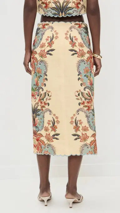 FARM Rio Beauty Butter Midi Skirt Boho Beauty Butter | Thumbnail 3 FARM Rio Beauty Butter Midi Skirt Boho Beauty Butter | Thumbnail 3