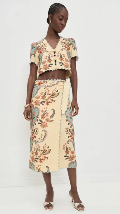 FARM Rio Beauty Butter Midi Skirt Boho Beauty Butter | Thumbnail 5 FARM Rio Beauty Butter Midi Skirt Boho Beauty Butter | Thumbnail 5