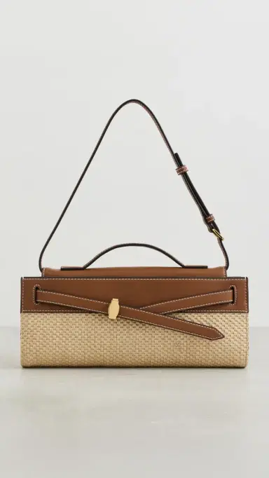 Veronica Beard Raffia Dash Clutch Hazelwood Natural One Size | Thumbnail 2 Veronica Beard Raffia Dash Clutch Hazelwood Natural One Size | Thumbnail 2