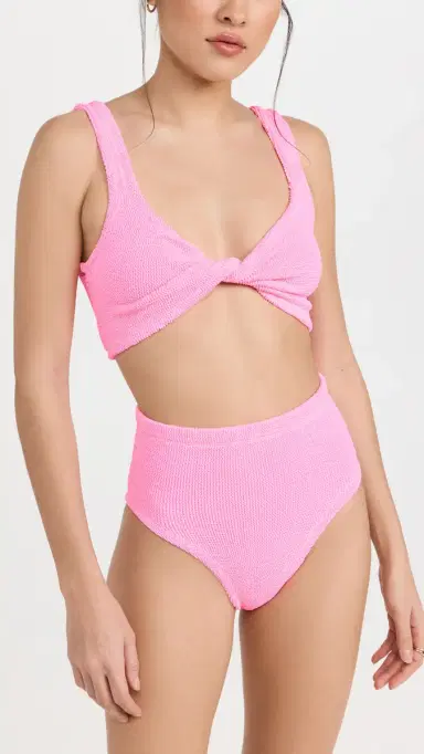 Hunza G Jamie Bikini Set Bubblegum One Size | Thumbnail 2 Hunza G Jamie Bikini Set Bubblegum One Size | Thumbnail 2