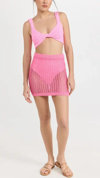 Hunza G Jamie Bikini Set Bubblegum One Size | Thumbnail 5 Hunza G Jamie Bikini Set Bubblegum One Size | Thumbnail 5