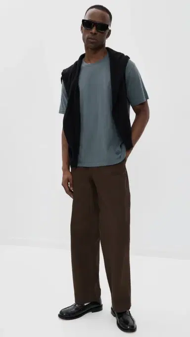 Aaron Levine Crew T-Shirt late Blue | Thumbnail 5 Aaron Levine Crew T-Shirt late Blue | Thumbnail 5