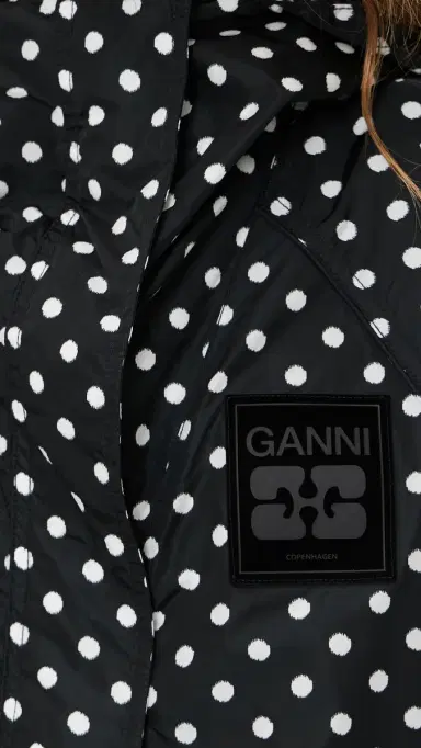 GANNI Flyweight Nylon Jacket Black | Thumbnail 6 GANNI Flyweight Nylon Jacket Black | Thumbnail 6