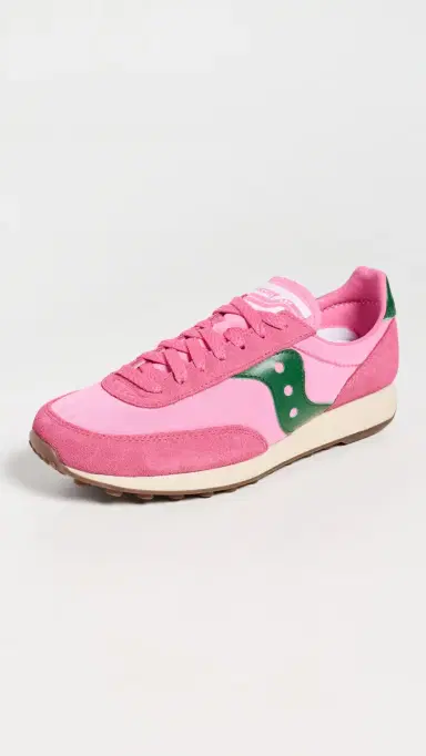 SAUCONY Trainer 80 Sneakers Pink/Forest | Thumbnail 2 SAUCONY Trainer 80 Sneakers Pink/Forest | Thumbnail 2