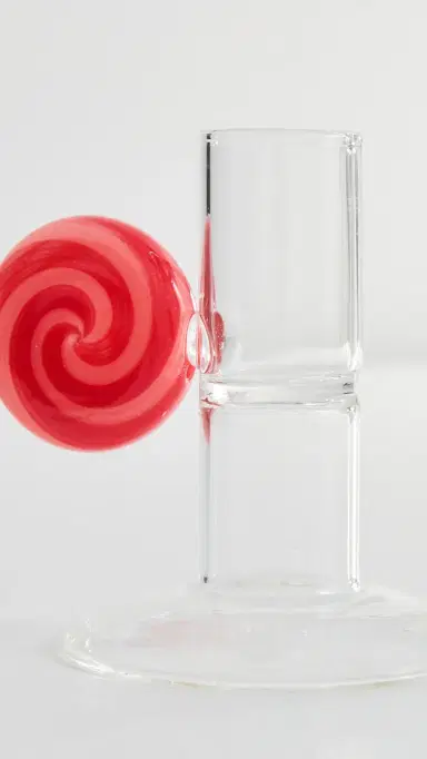 FAZEEK Swirl Candle Holder Red/Pink One Size | Thumbnail 4 FAZEEK Swirl Candle Holder Red/Pink One Size | Thumbnail 4