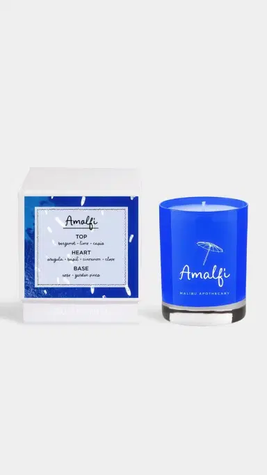 Malibu Apothecary Amalfi Blue Candle No Color | Thumbnail 3 Malibu Apothecary Amalfi Blue Candle No Color | Thumbnail 3