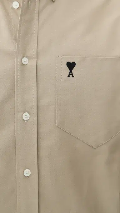 AMI ADC Boxy Button Down Beige Taupe | Thumbnail 6 AMI ADC Boxy Button Down Beige Taupe | Thumbnail 6