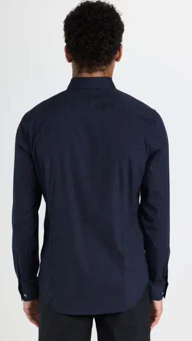 Theory ylvain Good Cotton Shirt Eclipse | Thumbnail 3 Theory ylvain Good Cotton Shirt Eclipse | Thumbnail 3