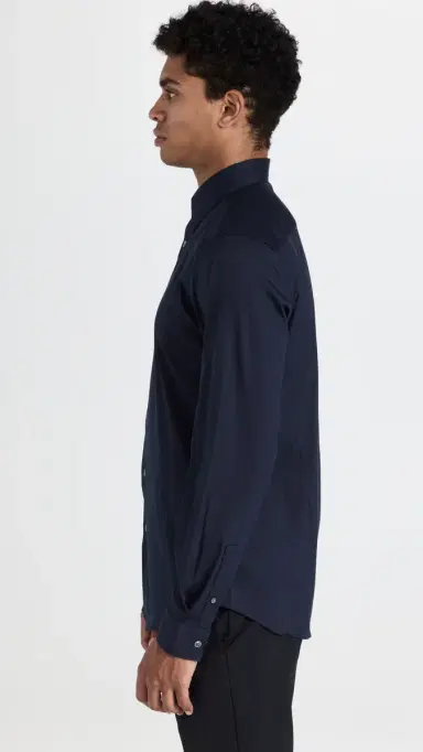 Theory ylvain Good Cotton Shirt Eclipse | Thumbnail 4 Theory ylvain Good Cotton Shirt Eclipse | Thumbnail 4