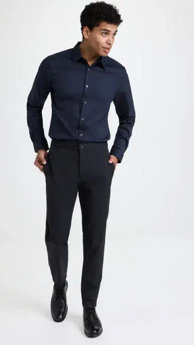 Theory ylvain Good Cotton Shirt Eclipse | Thumbnail 5 Theory ylvain Good Cotton Shirt Eclipse | Thumbnail 5