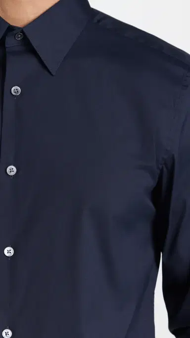 Theory ylvain Good Cotton Shirt Eclipse | Thumbnail 6 Theory ylvain Good Cotton Shirt Eclipse | Thumbnail 6