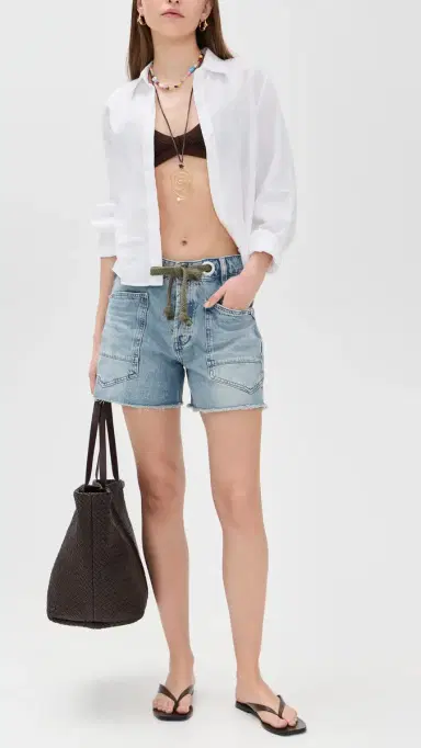 Free People Moxie Shorts Truest Blue | Thumbnail 5 Free People Moxie Shorts Truest Blue | Thumbnail 5