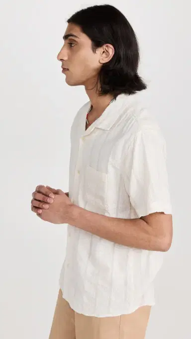 Corridor triped eersucker Shirt White | Thumbnail 4 Corridor triped eersucker Shirt White | Thumbnail 4
