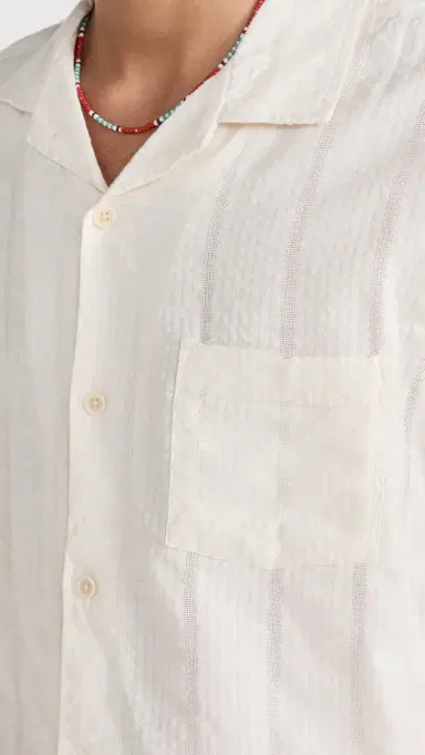 Corridor triped eersucker Shirt White | Thumbnail 6 Corridor triped eersucker Shirt White | Thumbnail 6